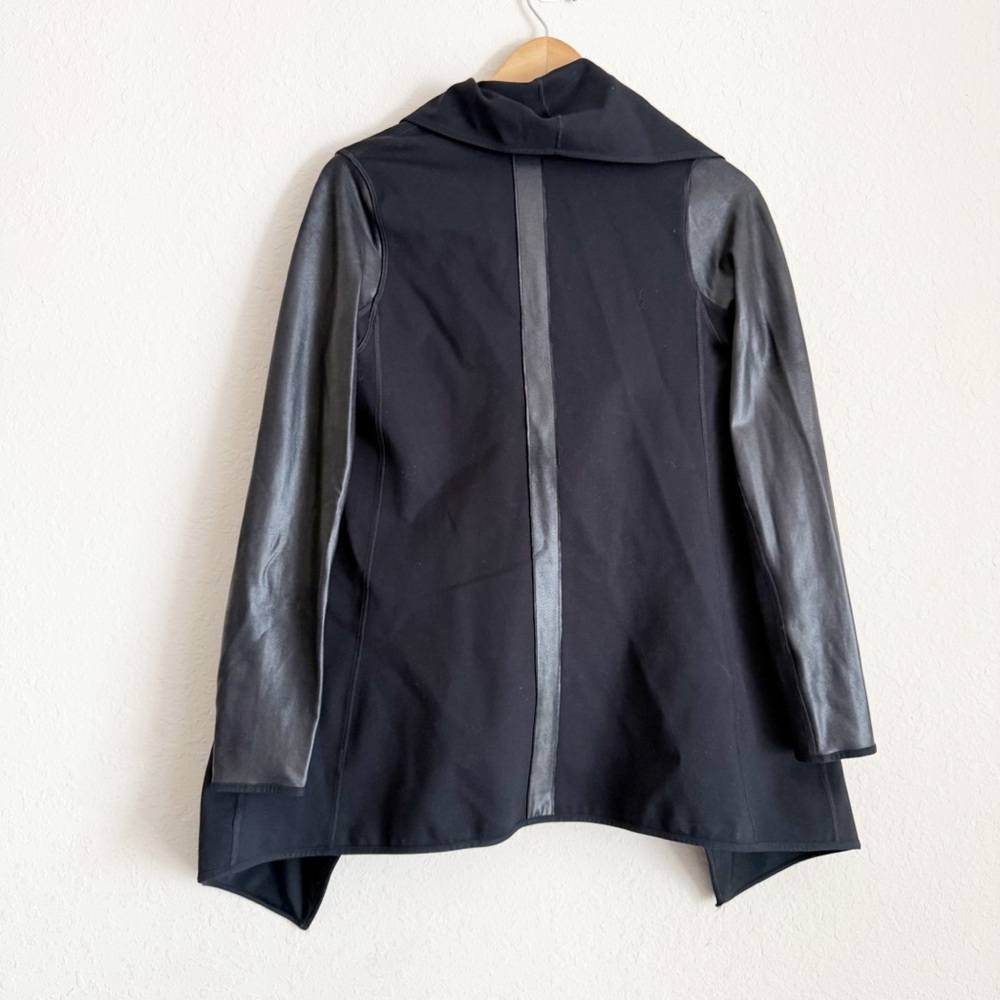 Spanx Drape Front Very Black Jacket Size Small - Picture 6 of 7